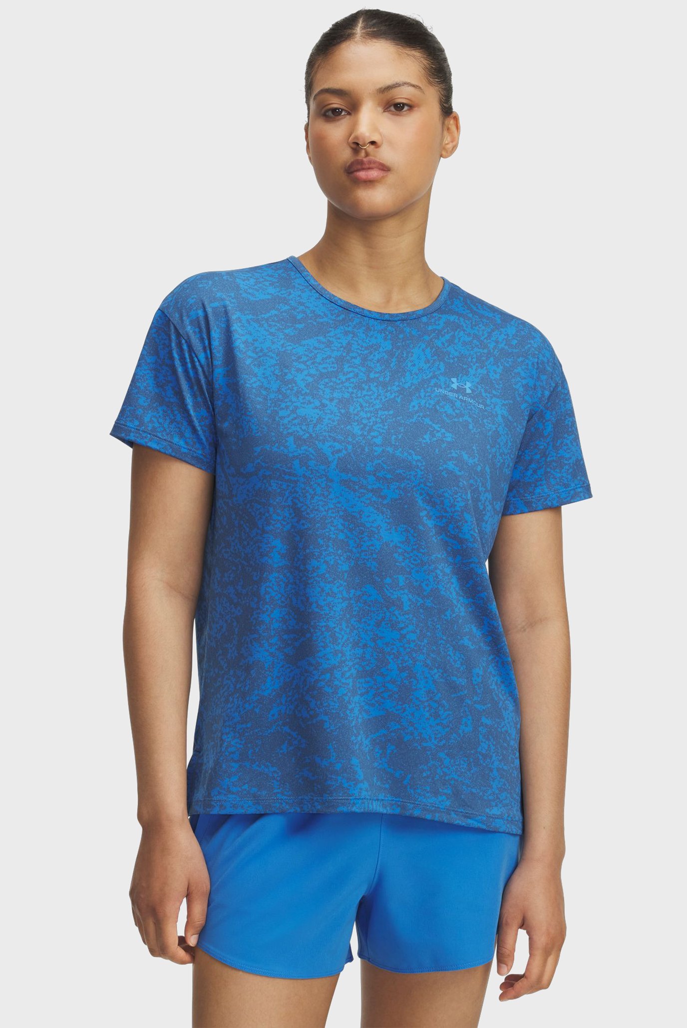 Женская синяя футболка с узором Vanish Energy SS 2.0 Print Синий XS Under Armour 1389222-402 Женская синяя футболка с узором Vanish Energy SS 2.0 Print Синий XS Under Armour 1389222-402
