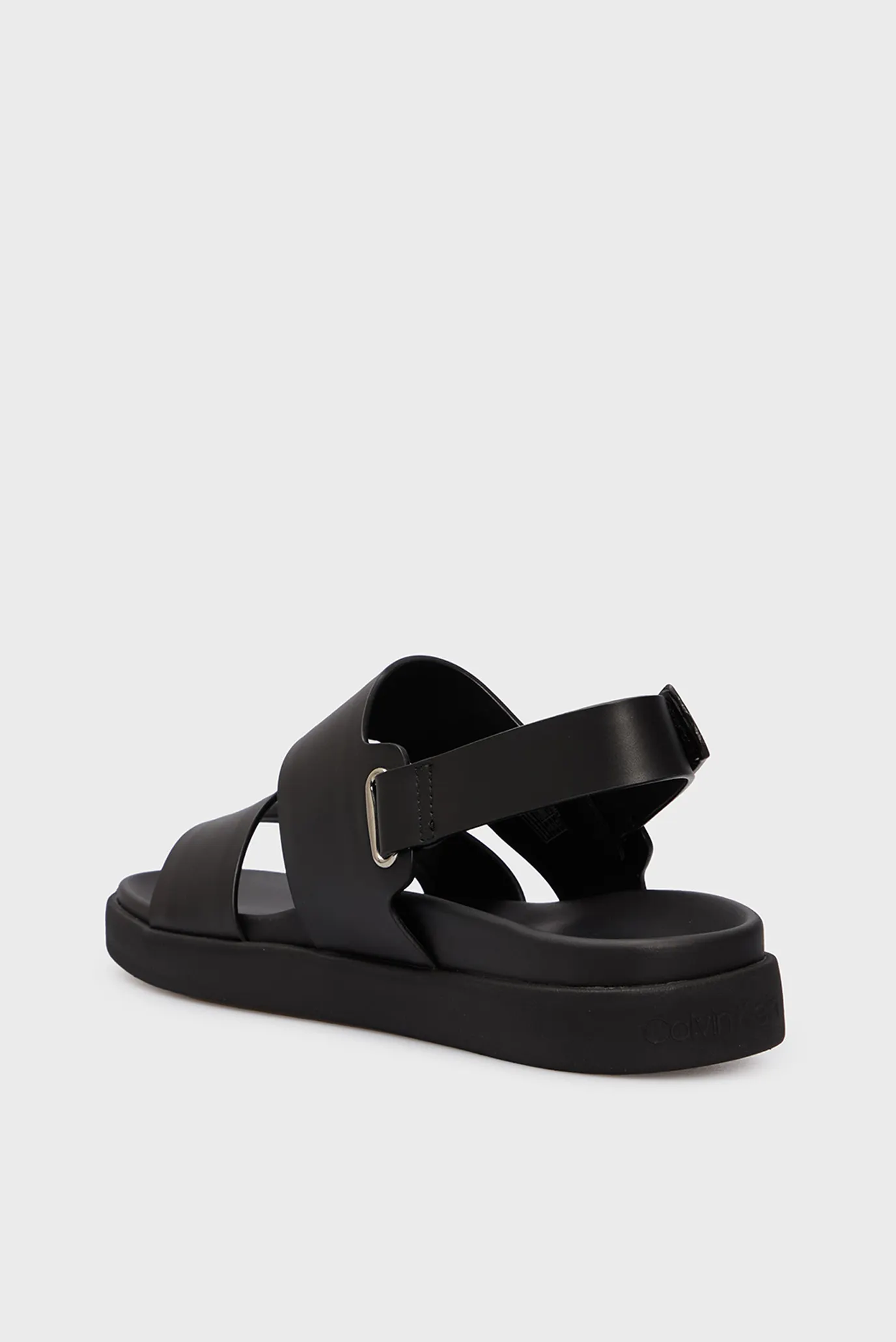 Жіночі чорні шкіряні сандалі FLAT SANDAL EYELET 5