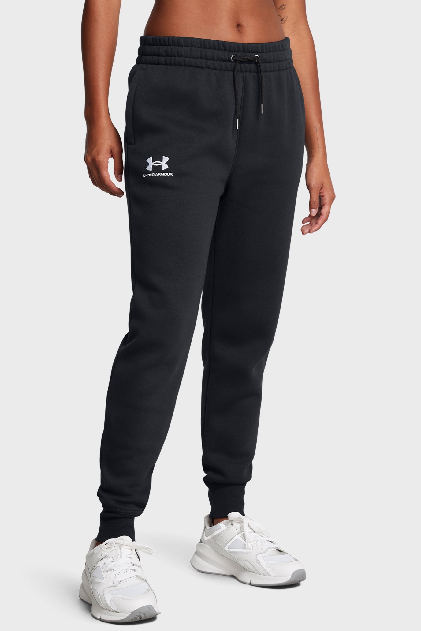 Женские черные спортивные брюки UA Icon Fleece Jogger Черный XS Under Armour 6001537-001 Женские черные спортивные брюки UA Icon Fleece Jogger Черный XS Under Armour 6001537-001