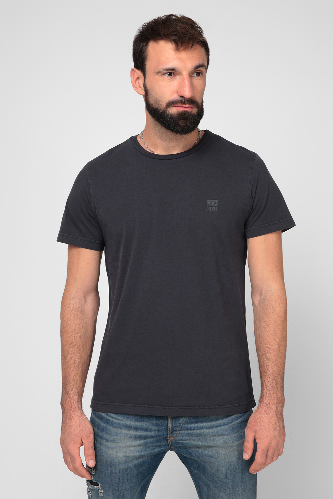Чоловіча темно-сіра футболка T-DIEGOS-K31 1