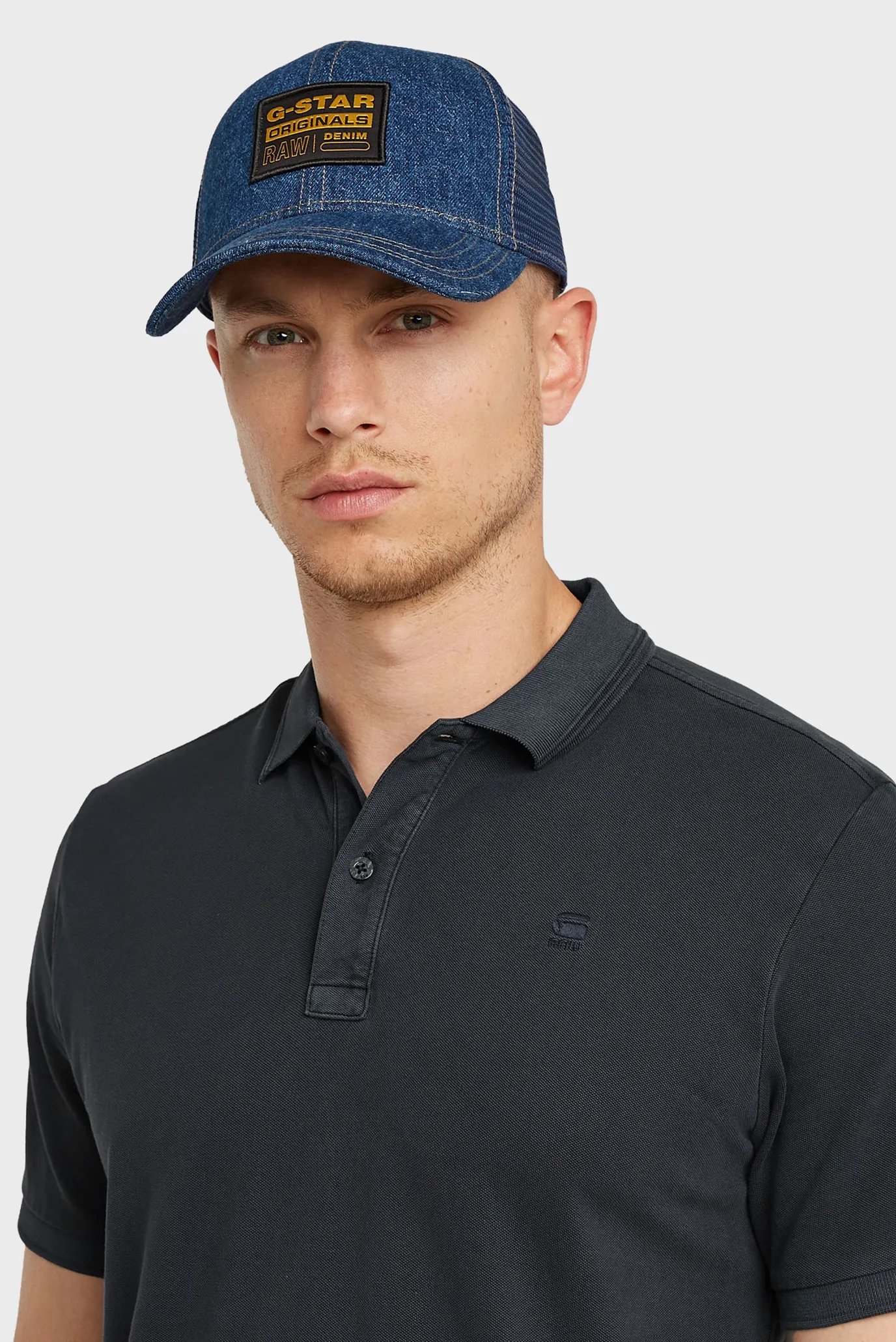 Чоловіче темно-синє поло Dunda 4