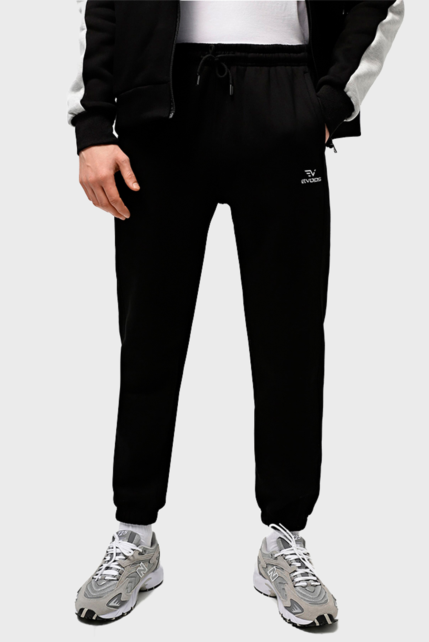 Мужские черные спортивные брюки Roncao 1