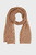 Жіночий коричневий шарф