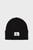 Женская черная шерстяная шапка MONOGRAM