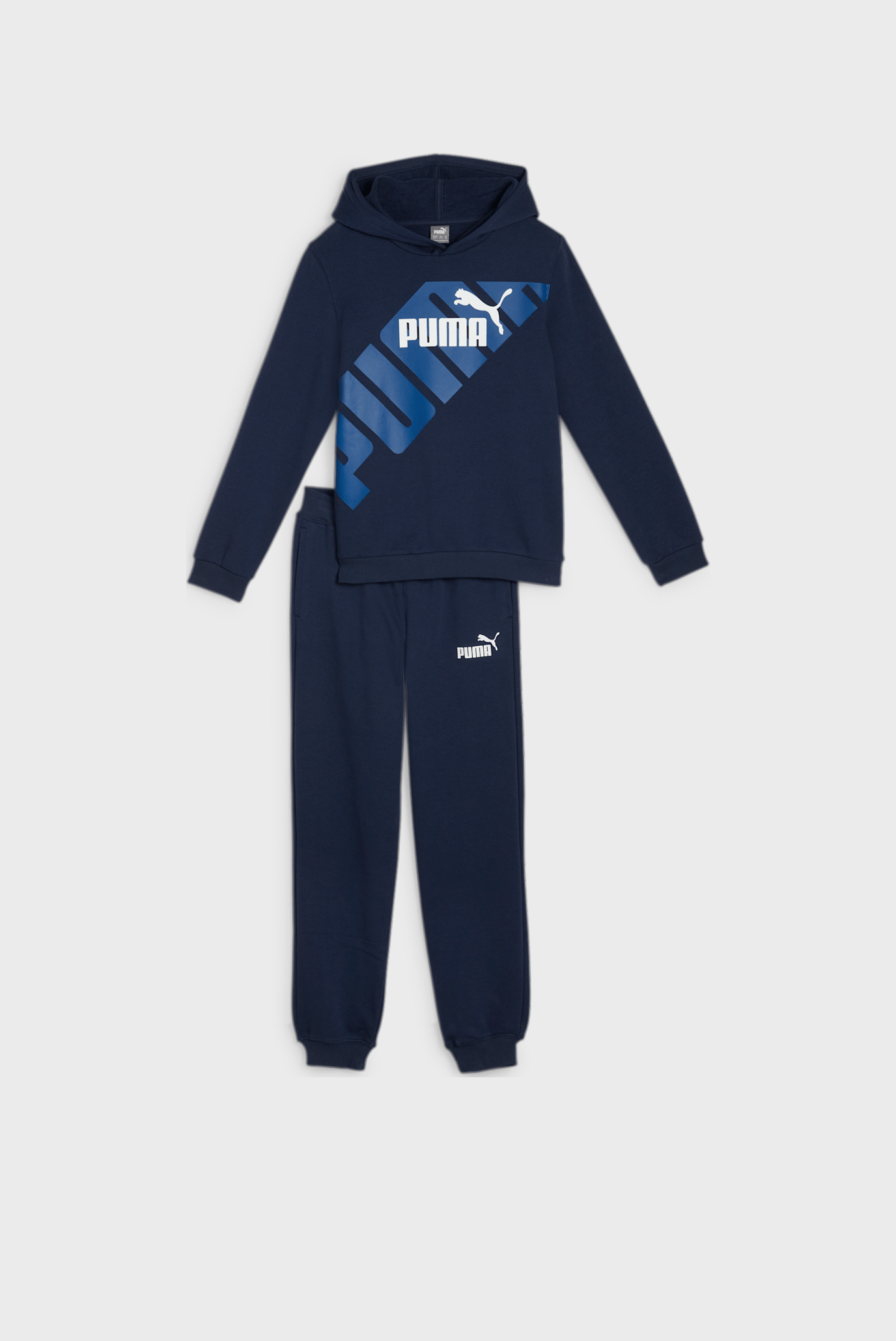 Детский темно-синий спортивный костюм (худи, брюки) PUMA POWER Youth Sweat Suit 1