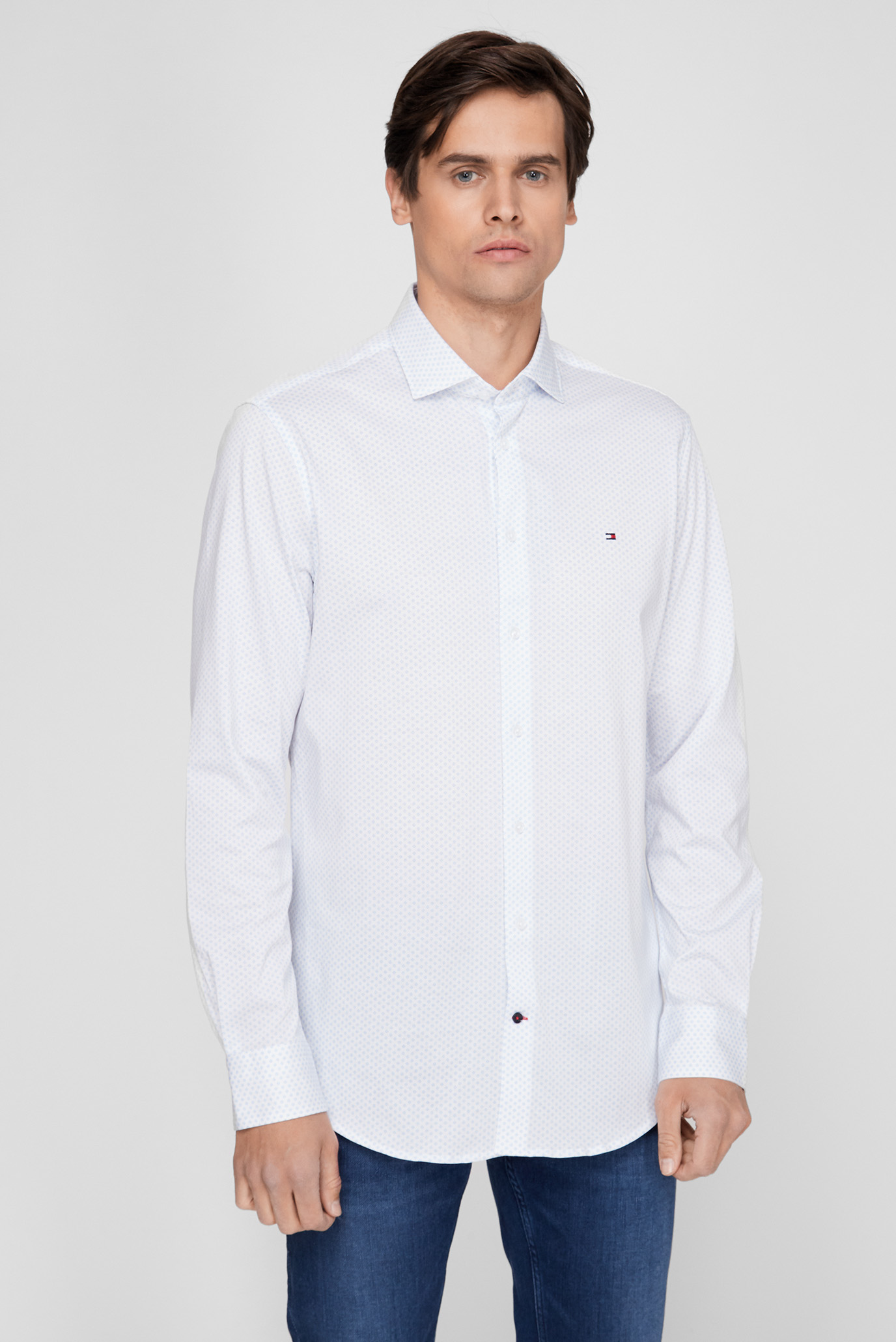 Мужская белая рубашка с узором CL JERSEY 1