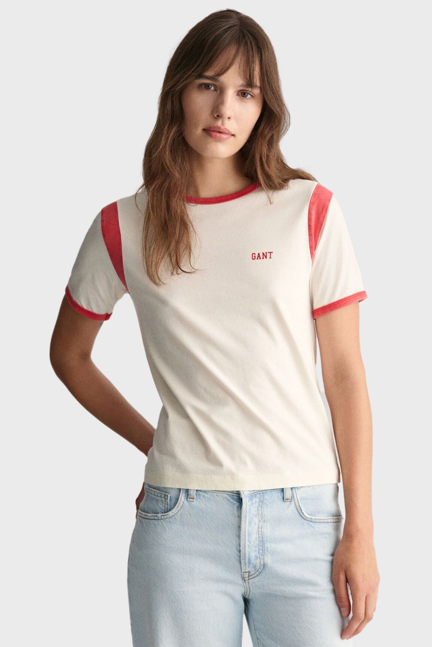 Женская белая футболка REG RINGER SS 1