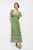 Жіноча зелена сукня з візерунком