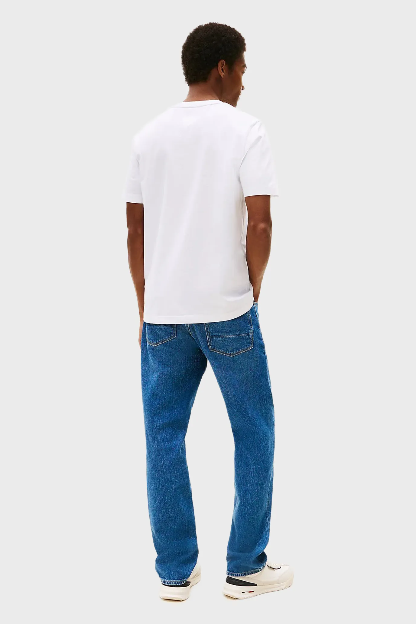 Чоловіча біла футболка HILFIGER FLOCK TEE 3