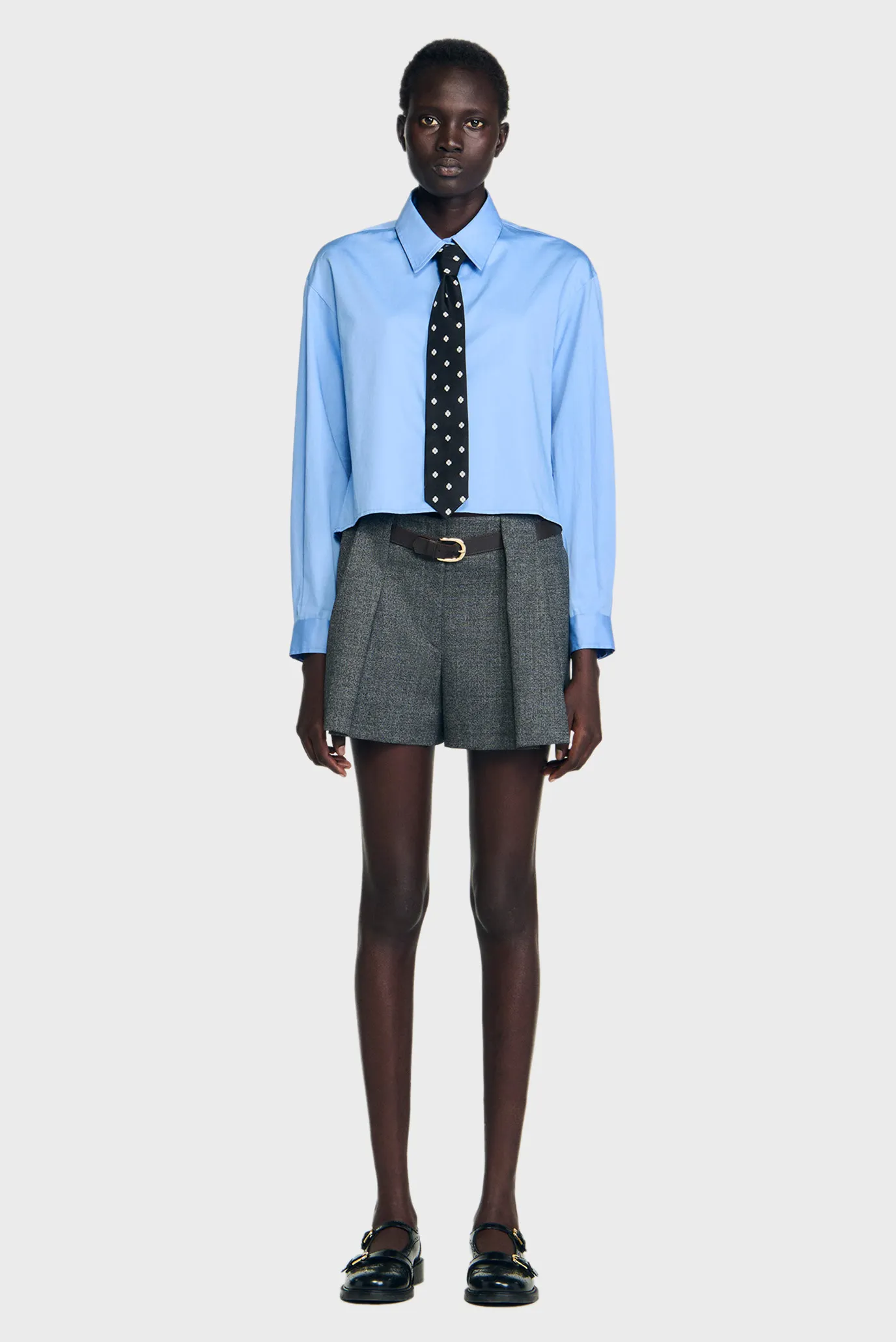 Жіноча блакитна сорочка 6