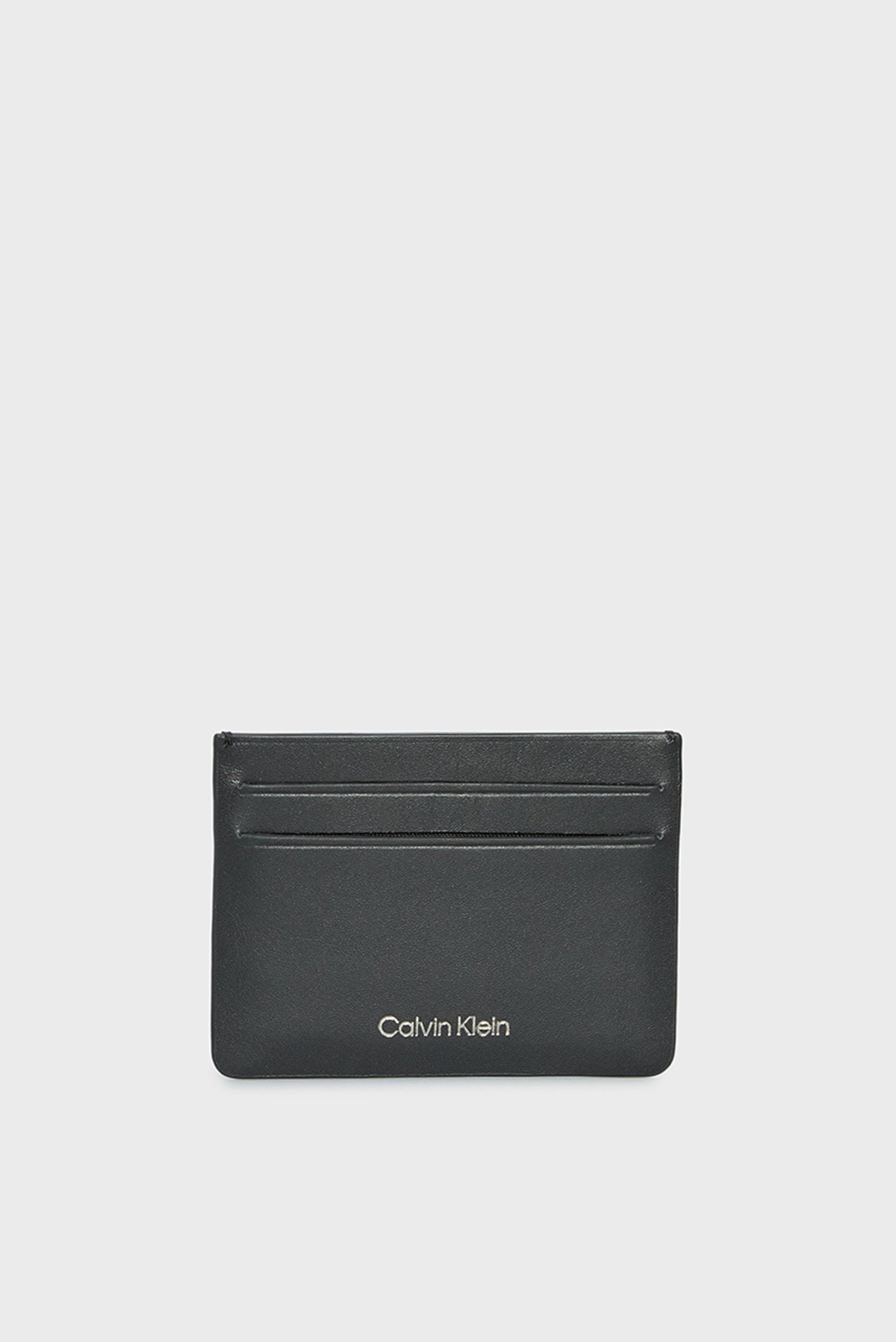 Чоловічий чорний шкіряний кардхолдер CK CONCISE CARDHOLDER 4CC 1