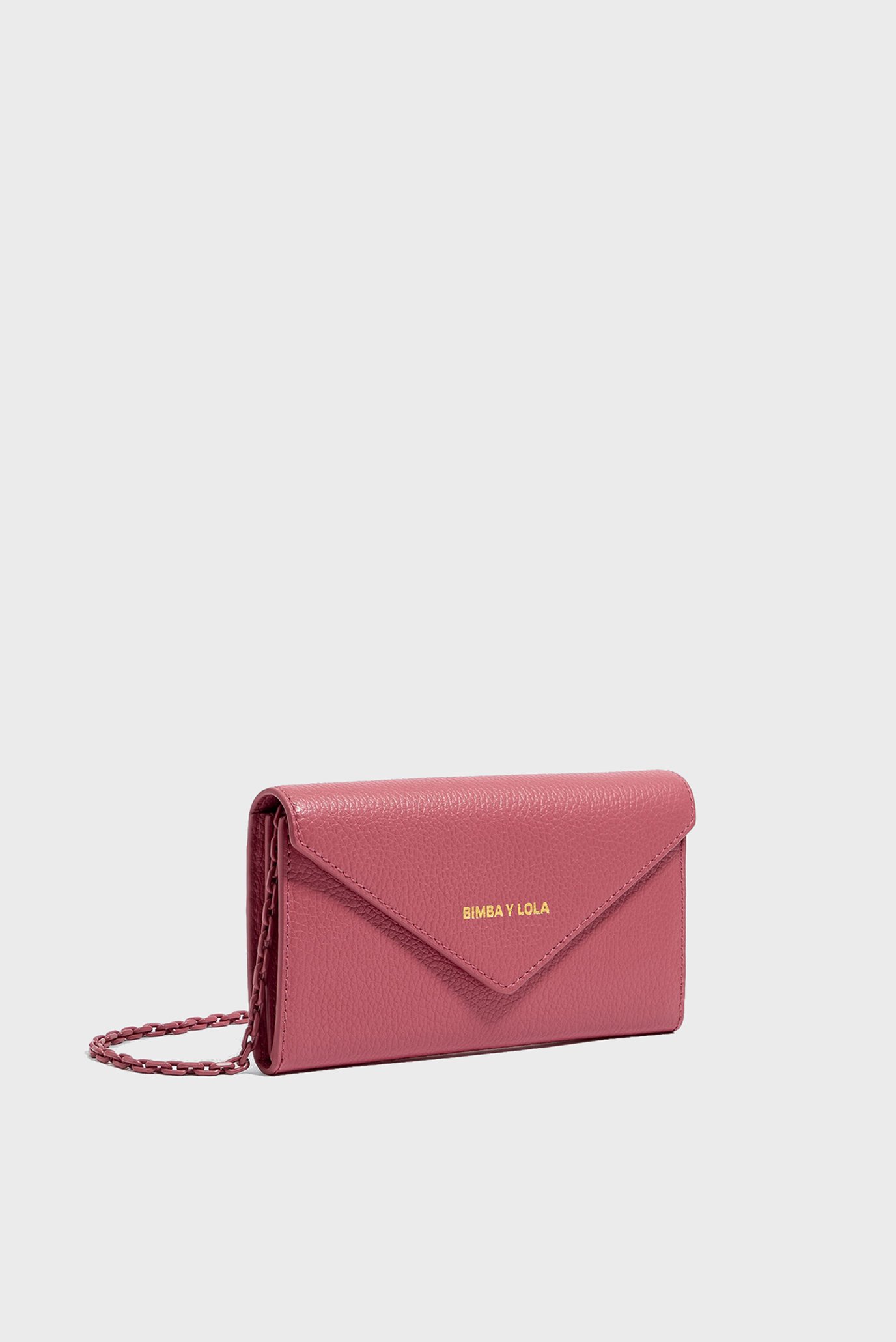 Жіночий рожевий шкіряний гаманець 1