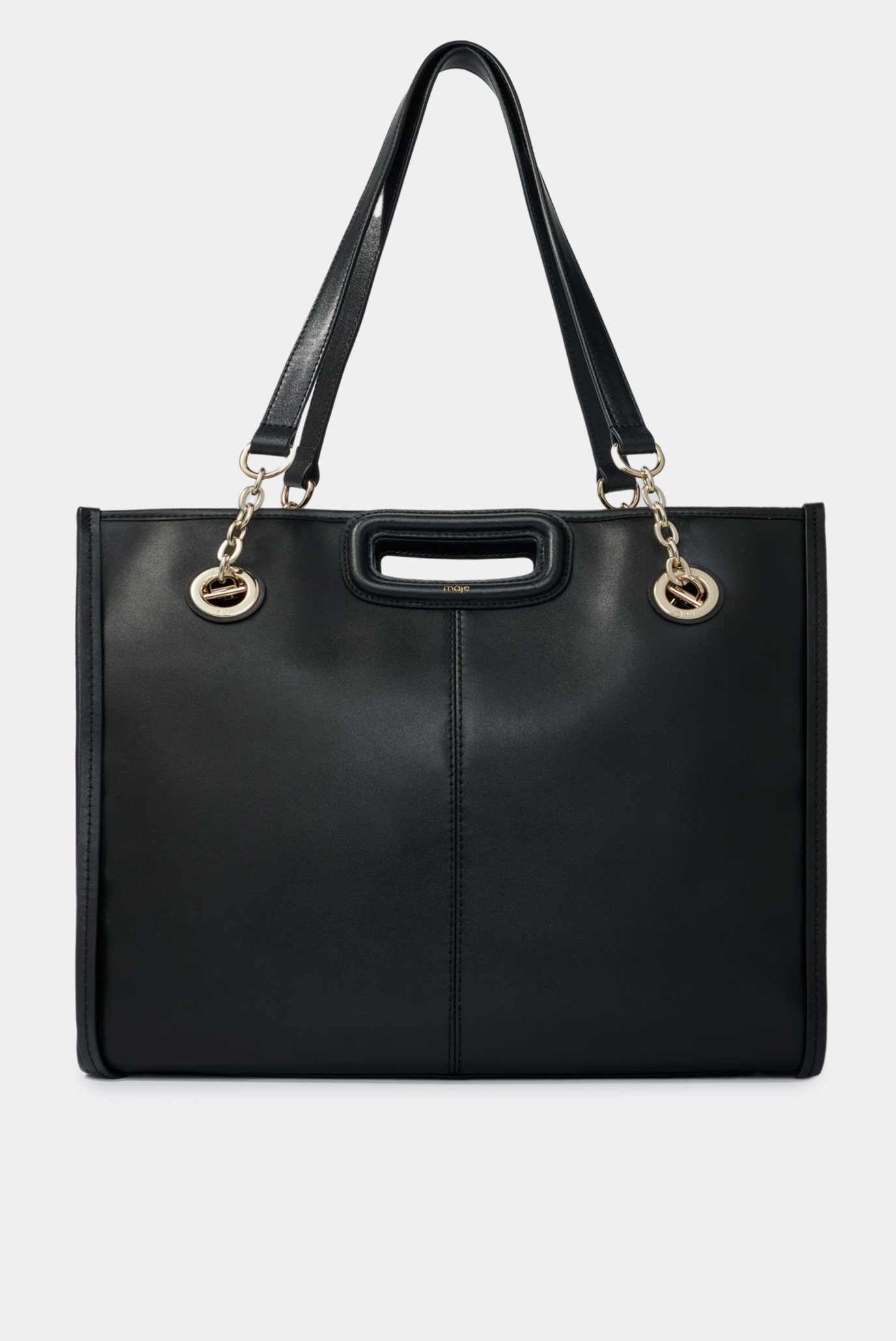 Женская черная кожаная сумка 1