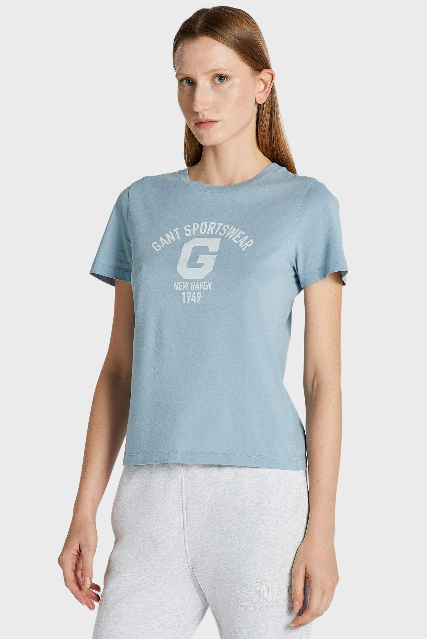 Женская голубая футболка REG LOGO 1