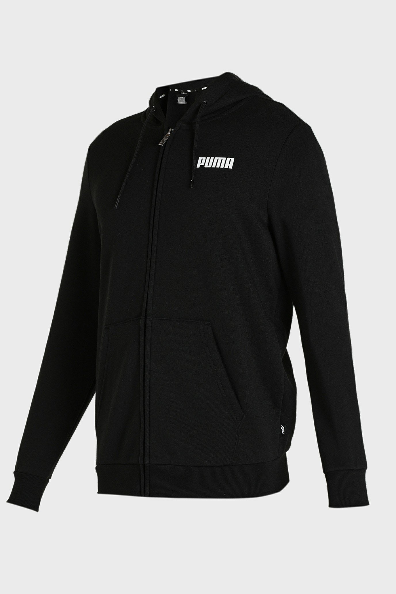 Чоловіче чорне худі Essentials Full-Zip Full-Length Hoodie 1