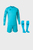 Детская голубая вратарская форма (лонгслив, шорты, гетры)