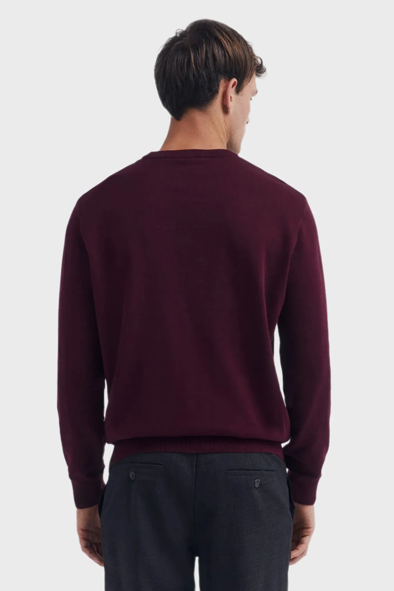 Мужской бордовый джемпер 3