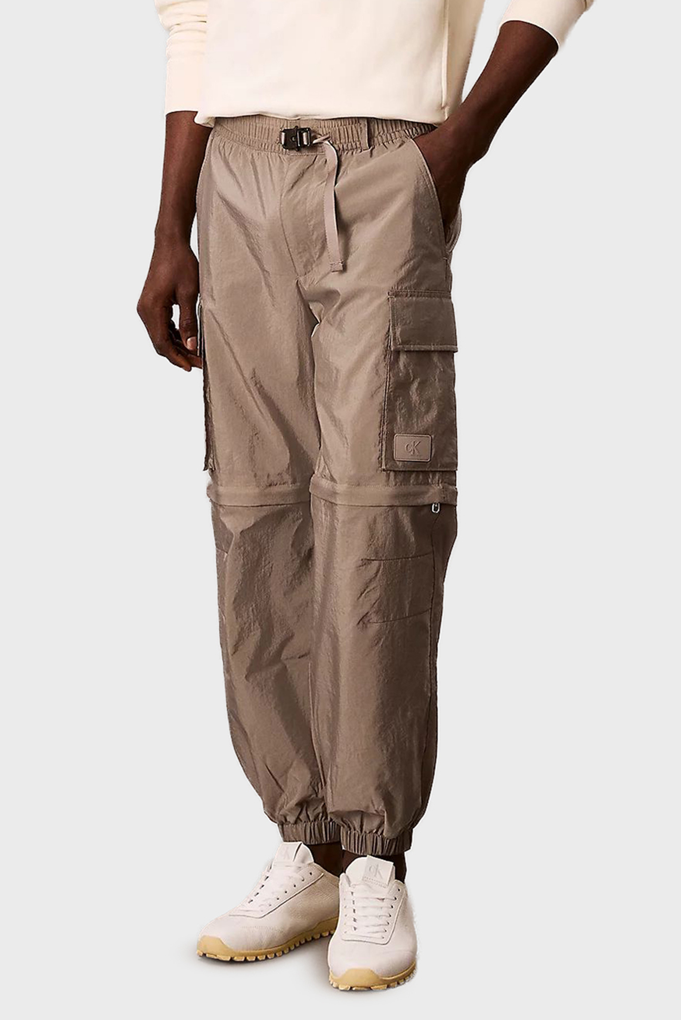 Мужские бежевые карго NYLON MESH Бежевый S Calvin Klein Jeans LV04RC520G Мужские бежевые карго NYLON MESH Бежевый S Calvin Klein Jeans LV04RC520G