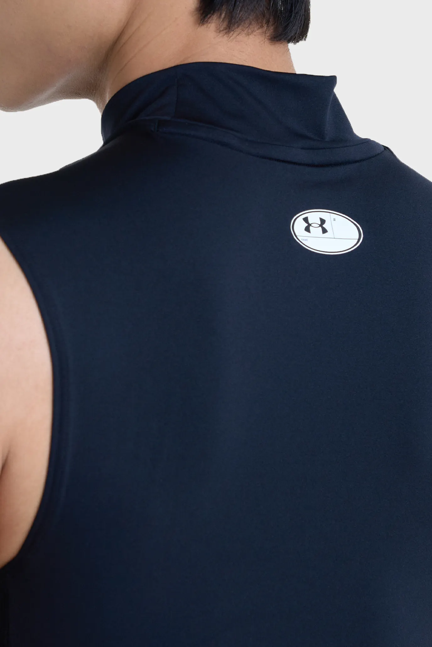 Мужская черная майка UA HG Armour Comp Mock SL 6