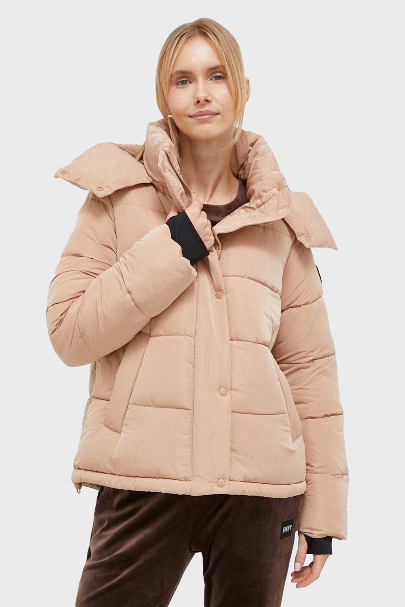 Женская бежевая куртка Бежевый L DKNY DP3J9308 Женская бежевая куртка Бежевый L DKNY DP3J9308