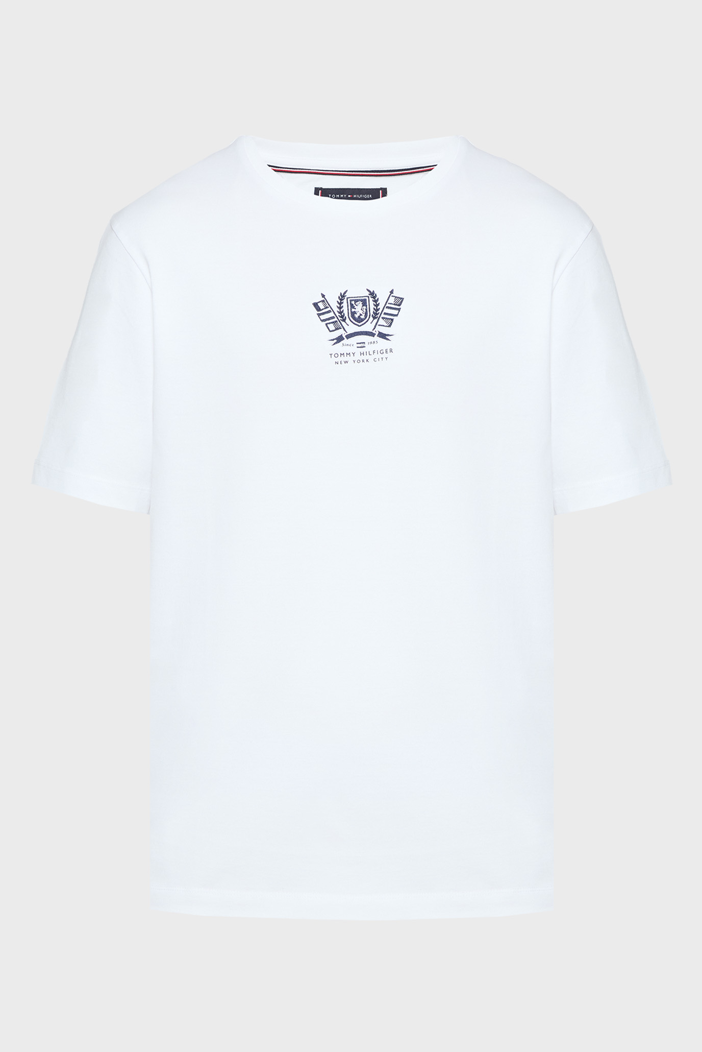 Мужская белая футболка CREST EMBRO Белый XL Tommy Hilfiger MW0MW38613 Мужская белая футболка CREST EMBRO Белый XL Tommy Hilfiger MW0MW38613