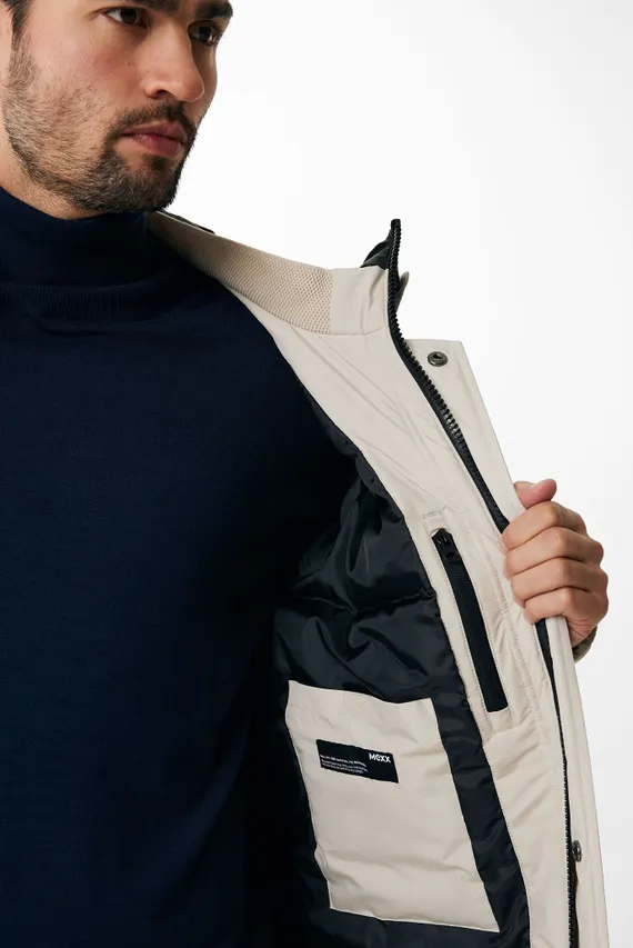 Парки Mexx, цвет: Белый, длина: удлиненная — Интернет-магазин MD