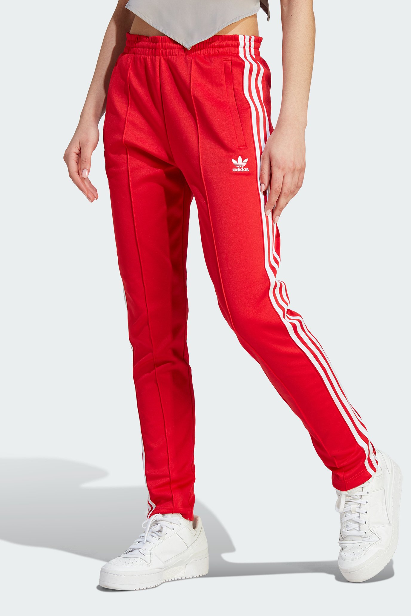 Женские красные спортивные брюки Adicolor SST 1