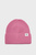 Дитяча рожева шапка MONOGRAM RIB BEANIE