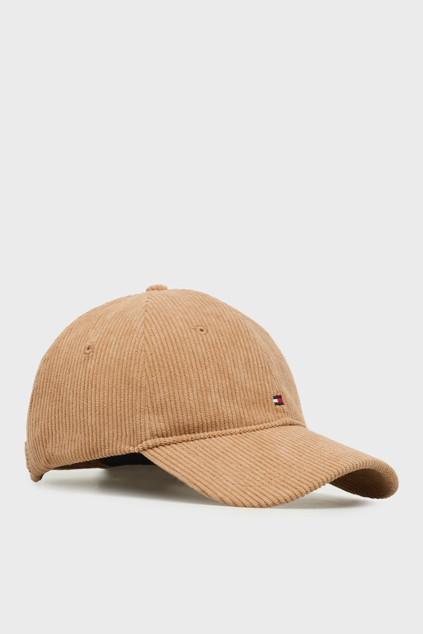 Мужская коричневая вельветовая кепка FLAG Коричневый ONESIZE Tommy Hilfiger AM0AM13583