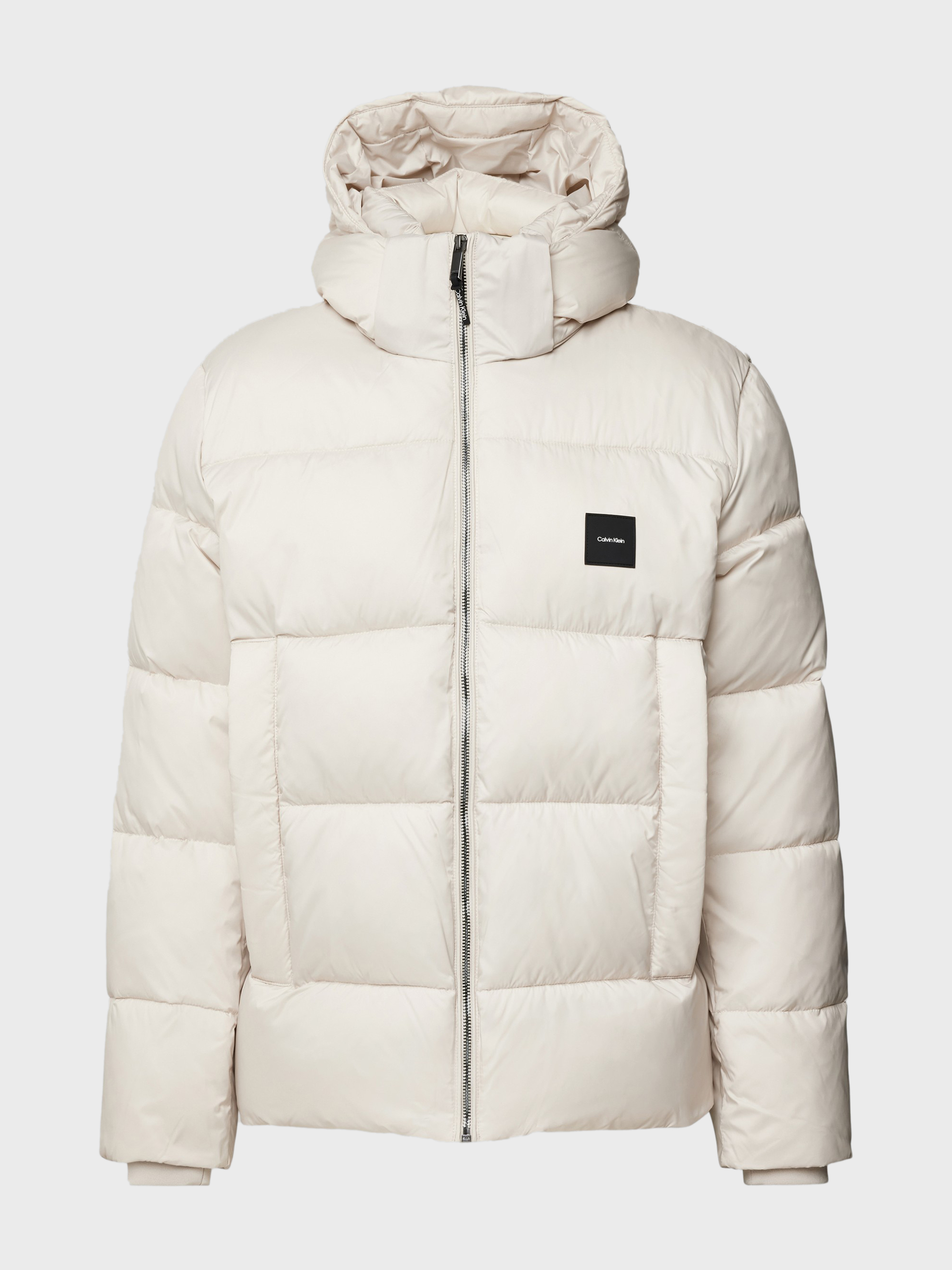 Чоловіча бежева куртка HOODED QUILT PUFFER MW 1