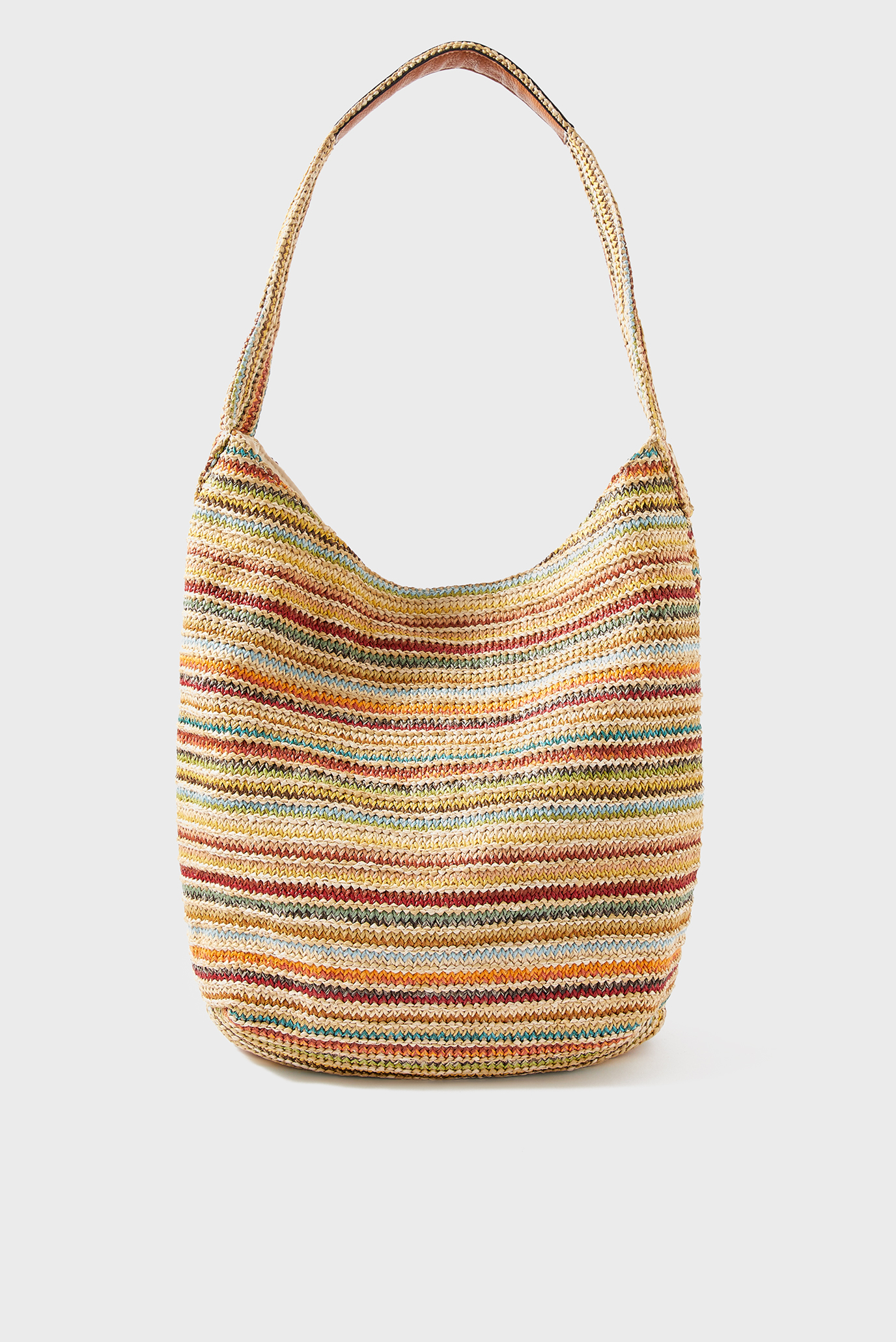 Женская сумка в полоску Stripe Weave Shoulde 1