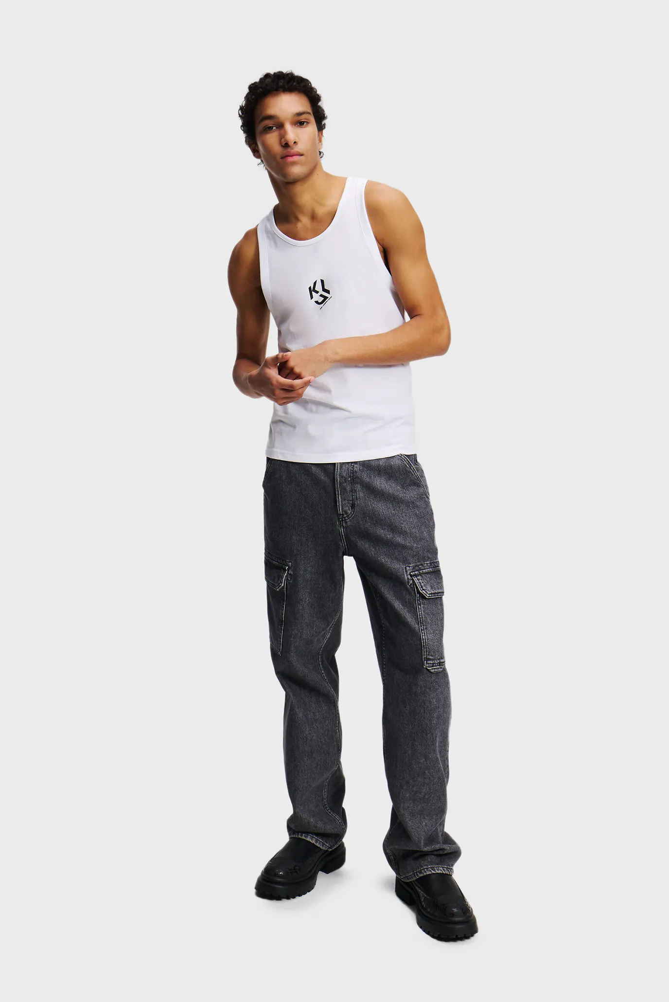 Чоловіча біла майка JERSEY VEST 2