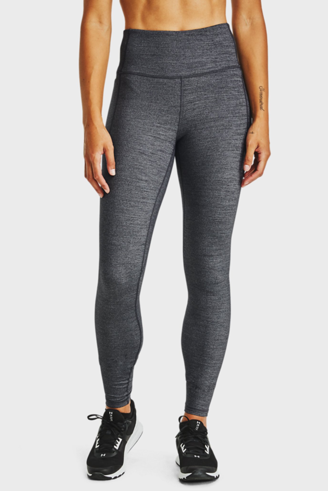 Женские серые тайтсы UA Meridian Heather Legging 1