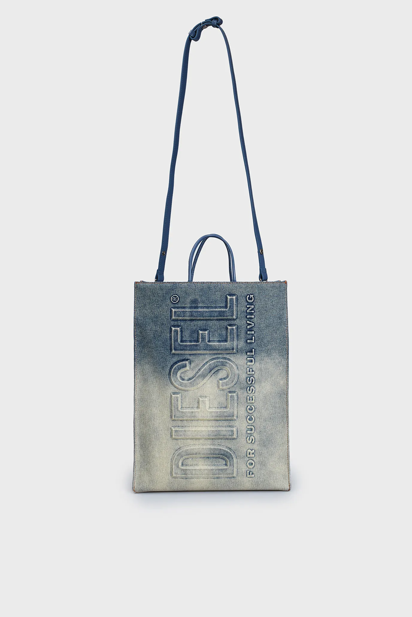 バッグ ryosuke Мужская синяя джинсовая сумка DSL SHOPPER 3D L Diesel X09721