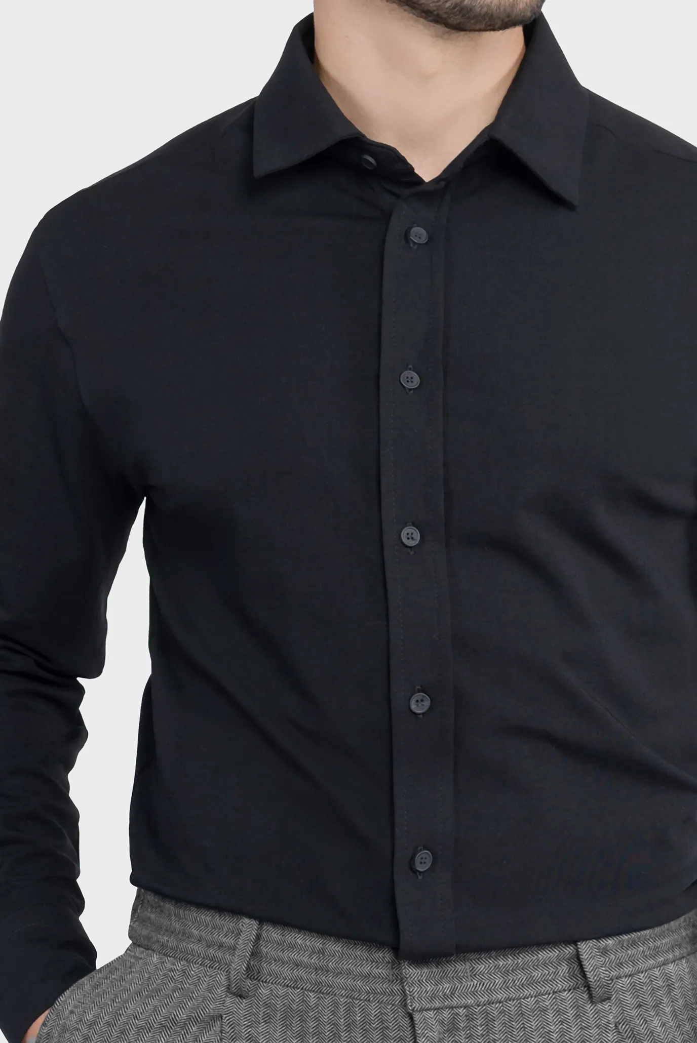 Чоловіча чорна сорочка 2