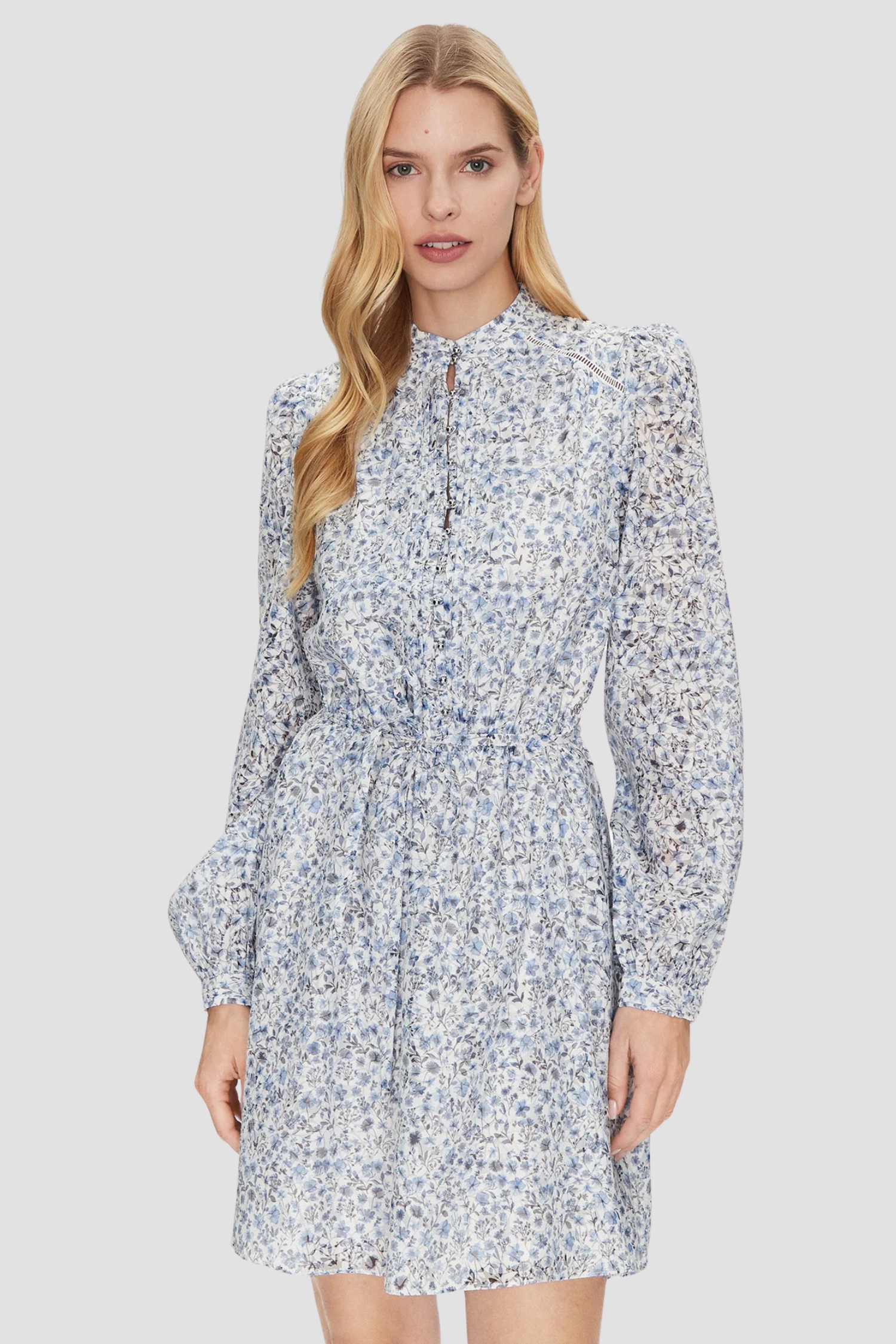 Женское белое платье с узором Белый XS Guess W5GK07.WH4K2;P7VJ Женское белое платье с узором Белый XS Guess W5GK07.WH4K2;P7VJ