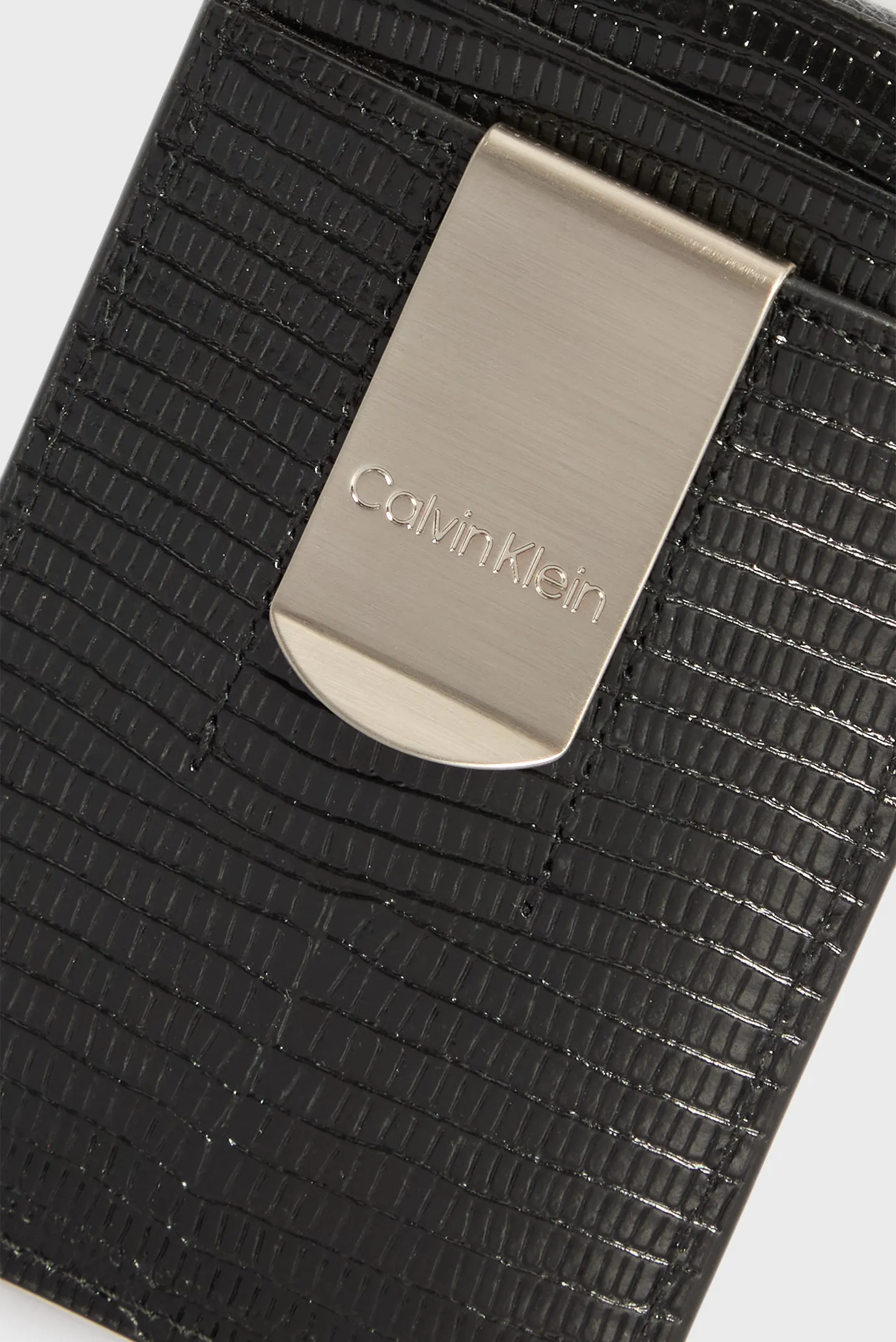 Мужской черный кожаный кардхолдер EMB LIZARD 2