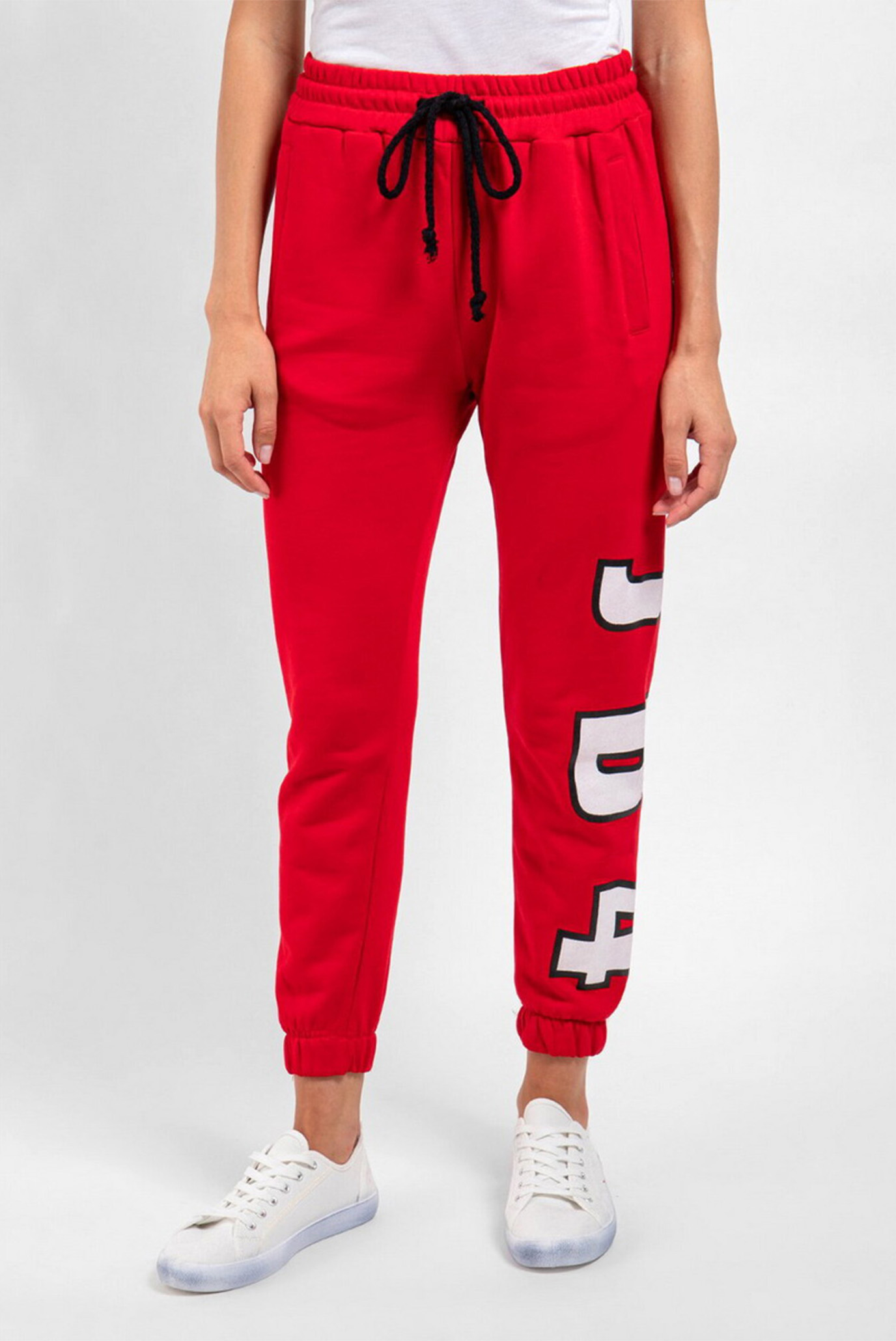 Женские красные спортивные брюки 1