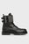 Женские черные кожаные ботинки MYKITA