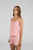 Женская розовая пижама с узором (топ, шорты)