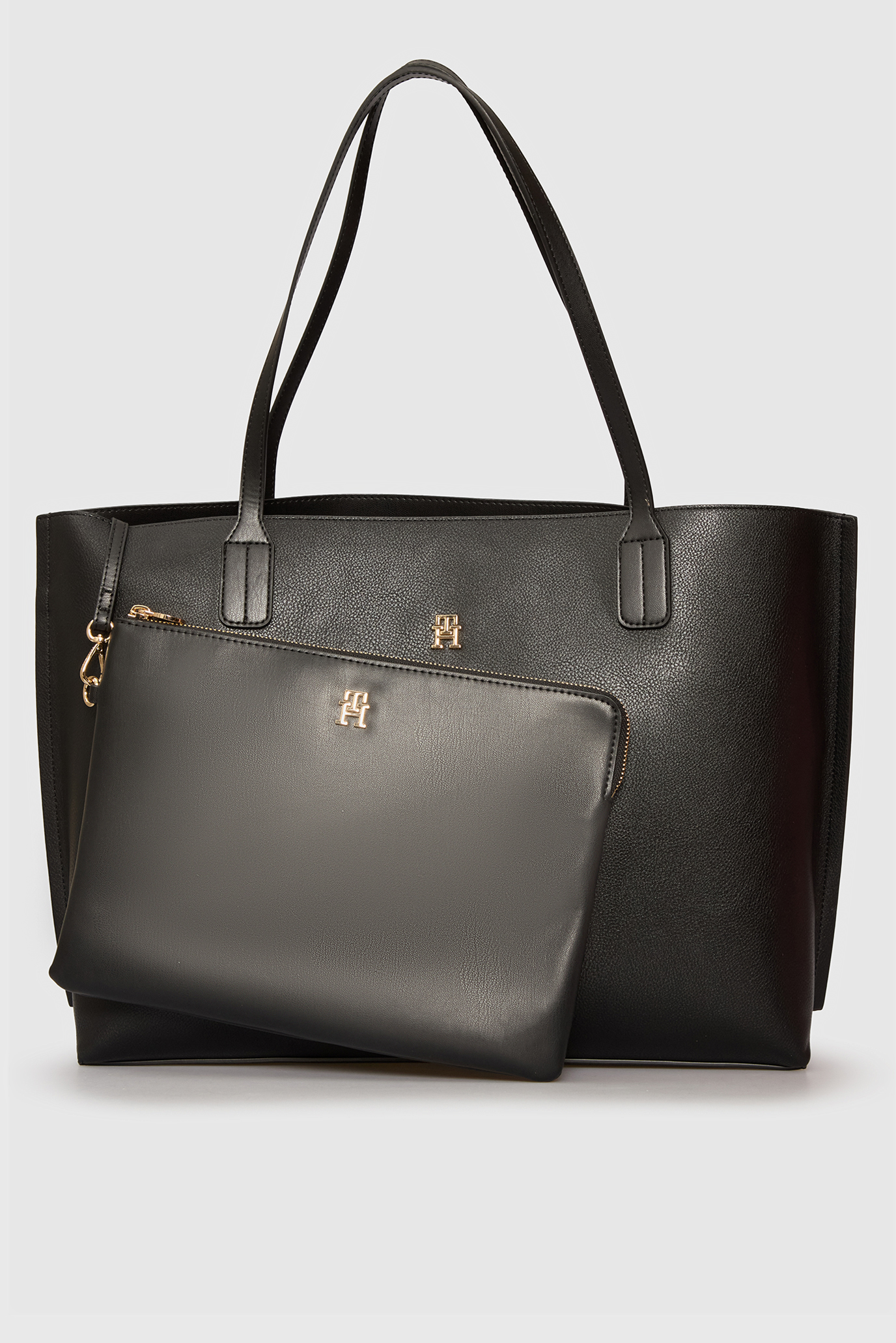 Женская черная сумка DISTINCT TOTE Черный ONESIZE Tommy Hilfiger AW0AW17461 Женская черная сумка DISTINCT TOTE Черный ONESIZE Tommy Hilfiger AW0AW17461