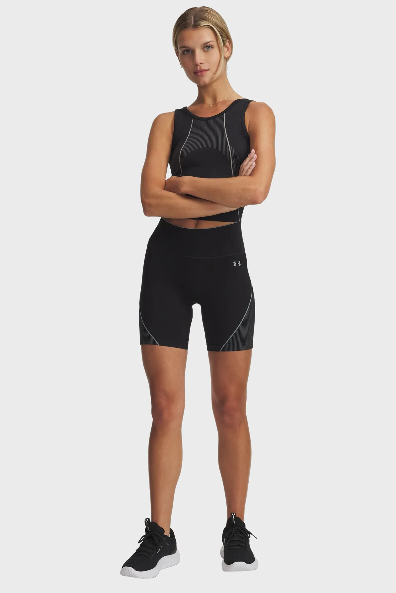 Женские черные велосипедки UA Vanish Seamless Short 2