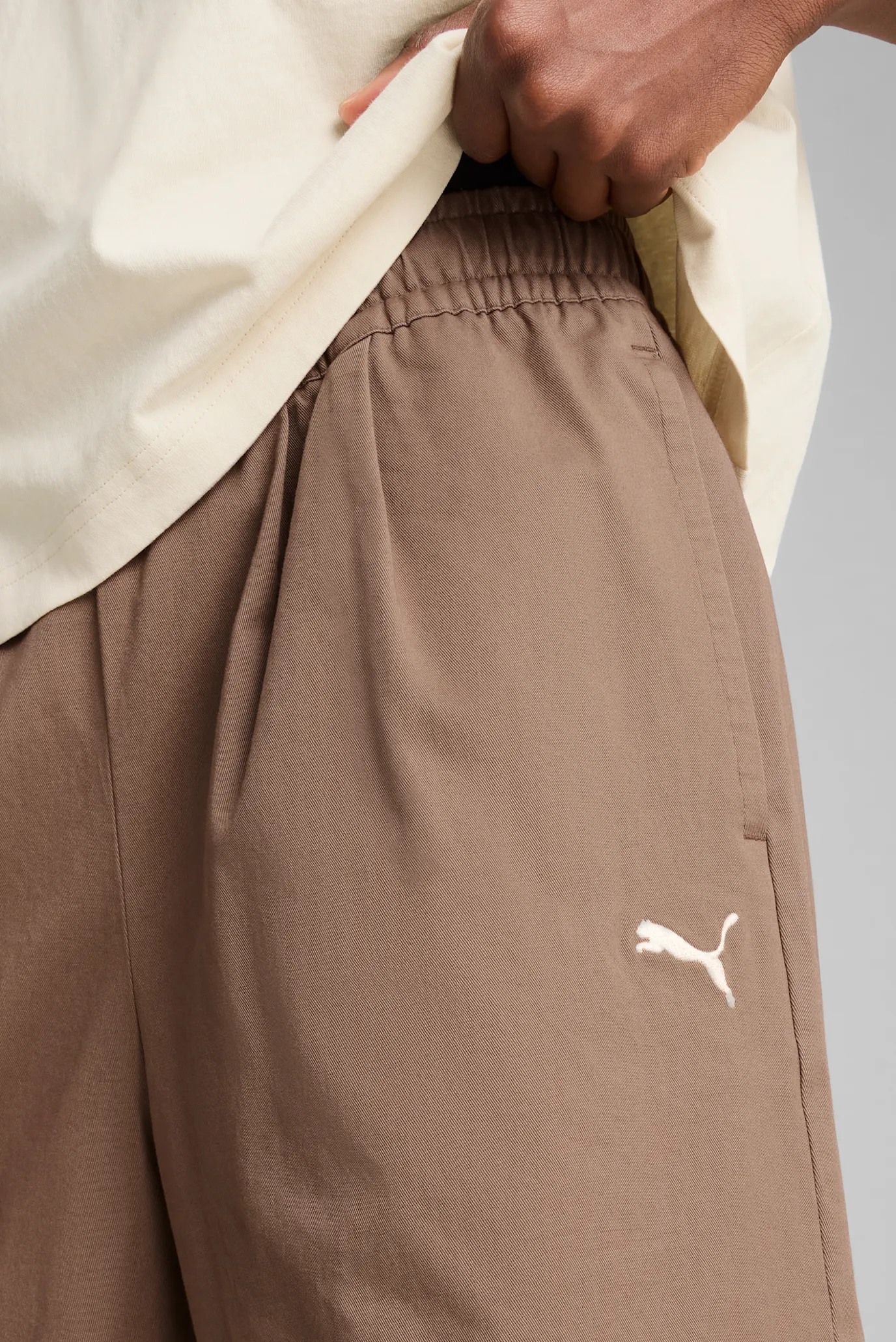 Чоловічі коричневі шорти Wardrobe Essentials Woven Long Line Relaxed 11