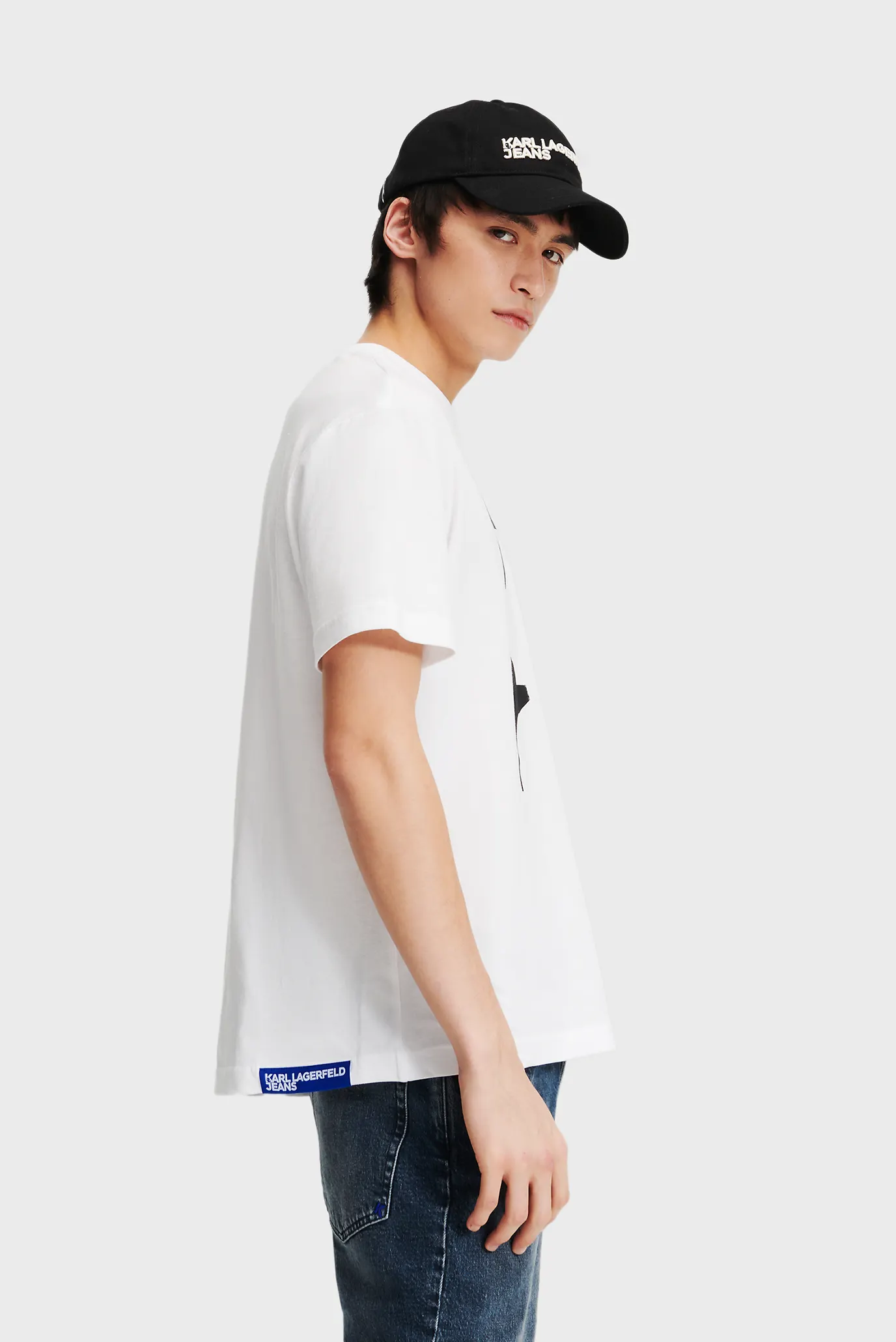 Мужская белая футболка KLJ REGULAR KARL SSLV TEE 3