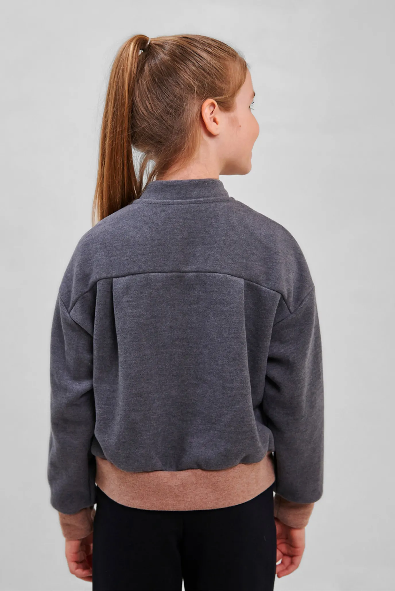 Детский серый бомбер 2