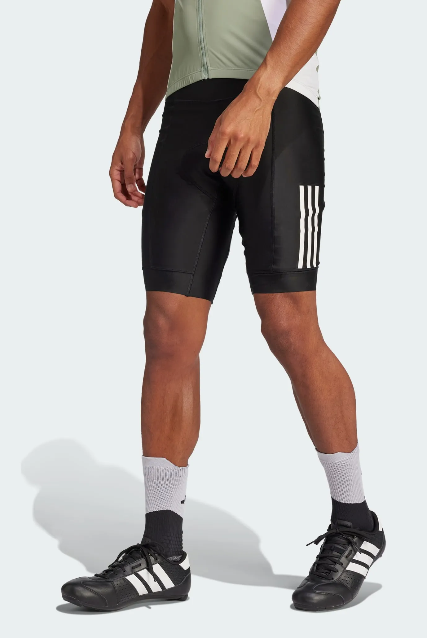 Чоловічі чорні велосипедки Essentials 3-Stripes Padded 1