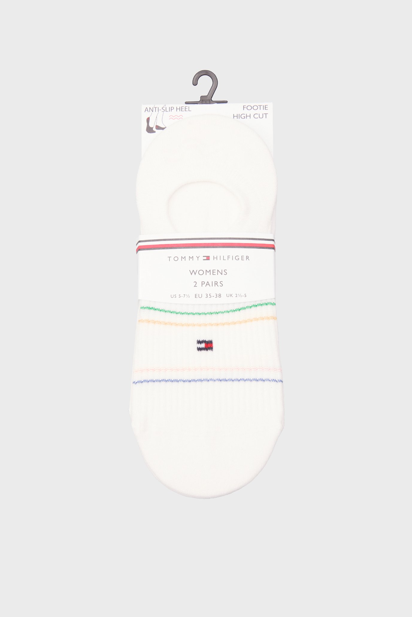 Женские белые следы (2 пары) HIGH CUT Белый 39-42 Tommy Hilfiger 701232980 Женские белые следы (2 пары) HIGH CUT Белый 39-42 Tommy Hilfiger 701232980