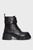 Женские черные кожаные ботинки Jonava