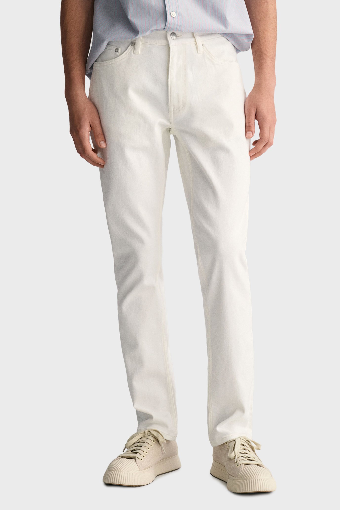 Мужские белые джинсы WHITE SLIM 1
