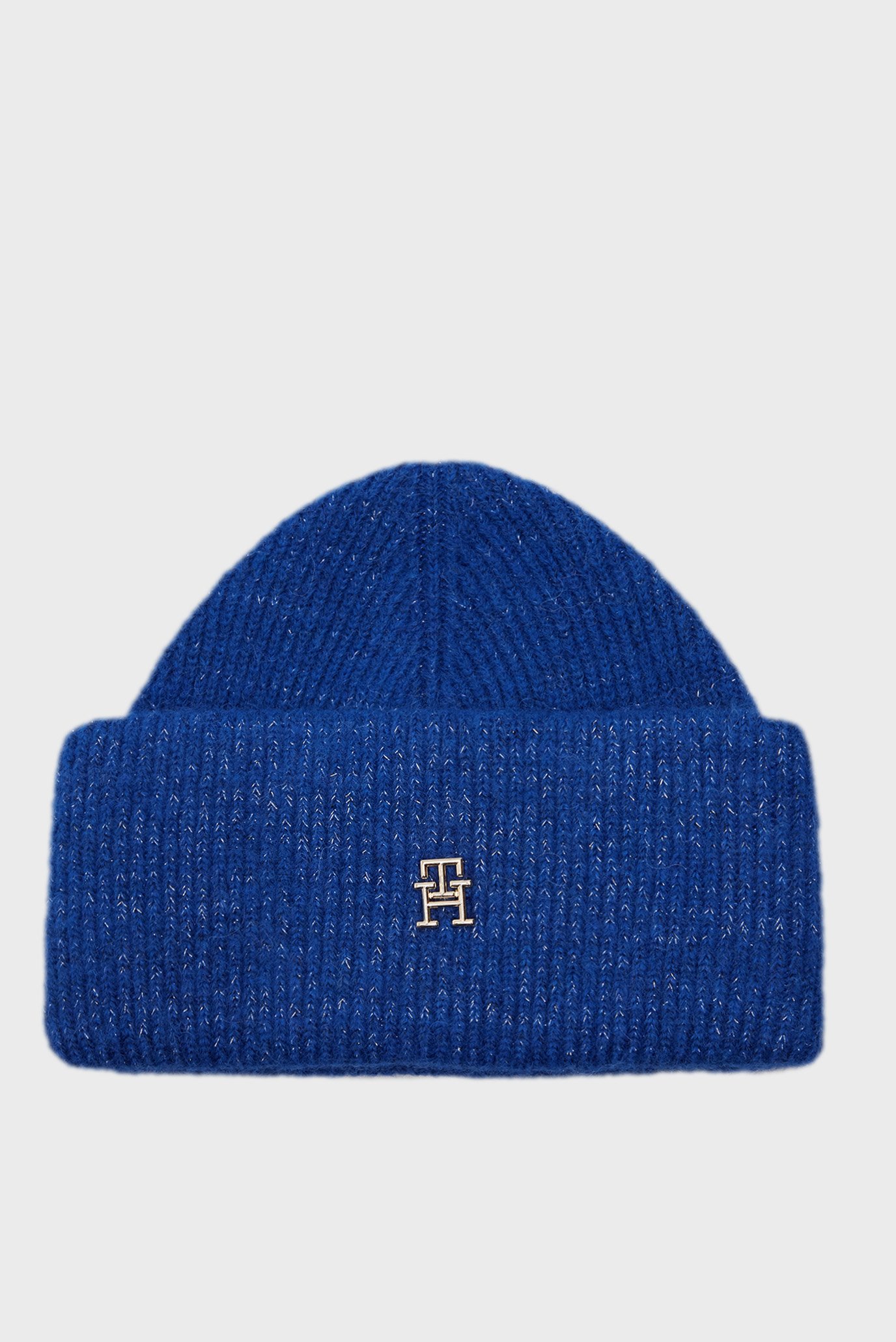 Женская синяя шапка TH EVENING BEANIE 1